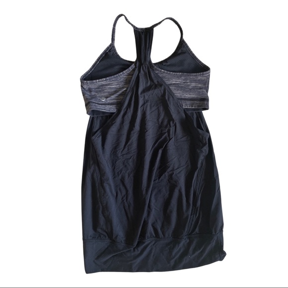 Lululemon - No Limits Tank Wee Are From Space, Black and mini stripe pattern, 6 - Picture 3 of 5